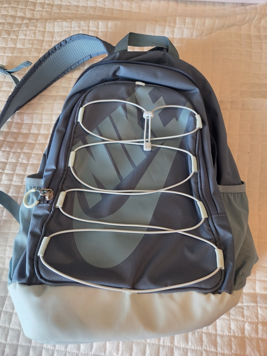 Nike Handbags - NWOT Nike Slate Blue Backpack with Front Bungee